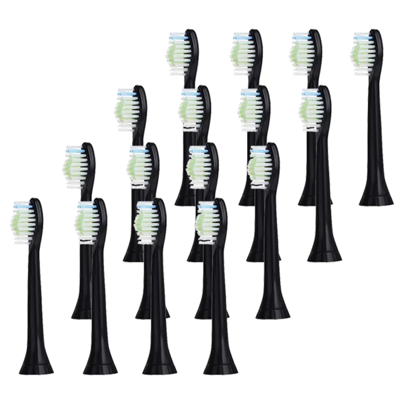 16x для Philips Sonicare Diamond Clean HX6062 электрические головки зубных щеток, сменные зубные щетки для зубных щеток, черный