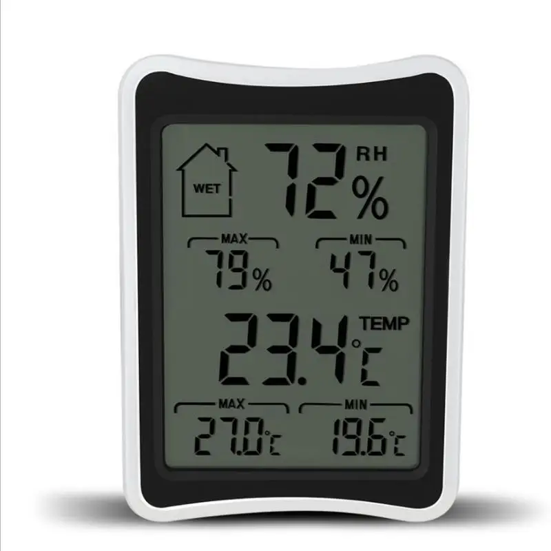 ЖК-цифровой термометр Крытый Открытый гигрометр Беспроводная метеостанция для внутренней/наружной температуры