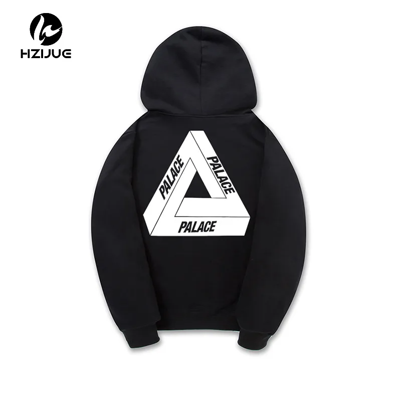 2017 Spring New Palace Hoodies Men Women 100 Cotton Palace Skateboards Thick Flocking P Sweatshirt Palace