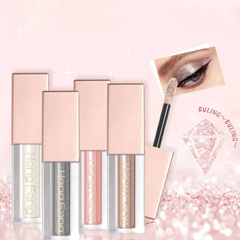

Hengfang Shimmer Metal Glitter Liquid Eyeshadow Waterproof Easy to Wear Liquid Eyeshadow Stick Beauty Tool Cosmetic