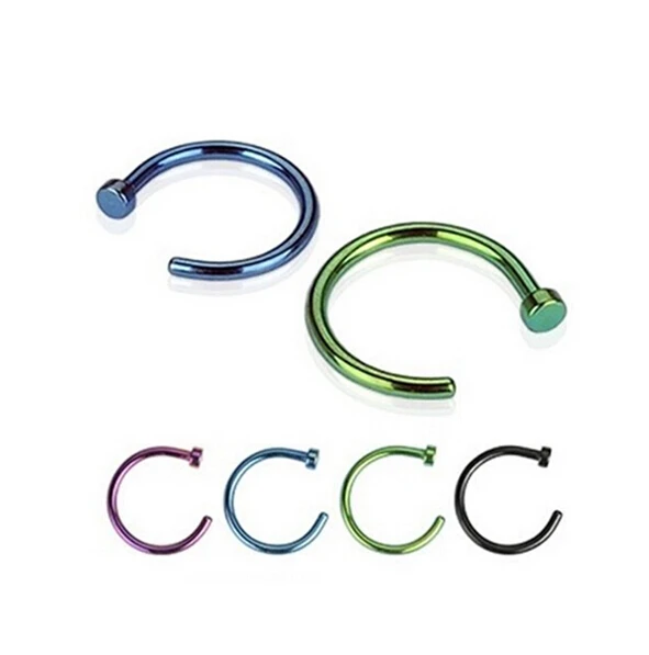 Aliexpress.com : Buy Medical Nostril Titanium Gold Silver Nose Hoop