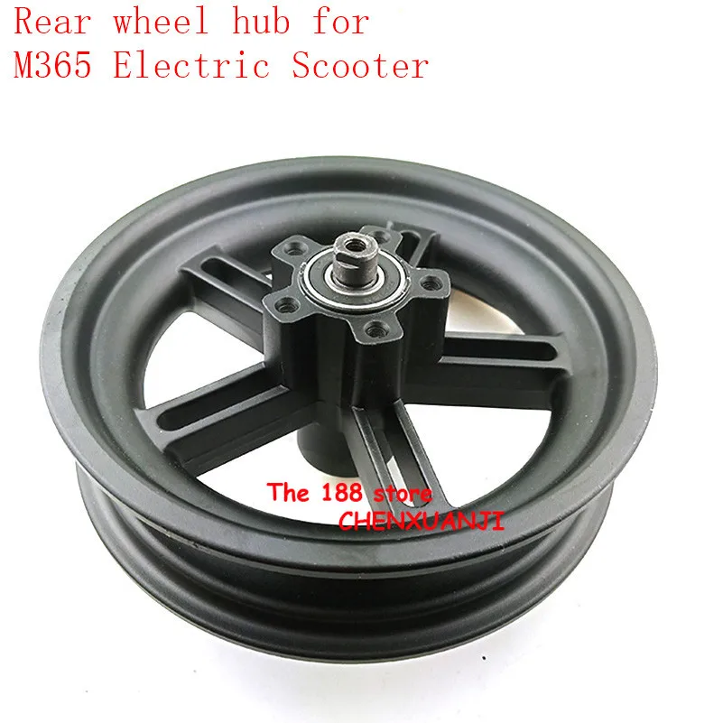 Electric Scooter Wheel Hub Aluminum Rear Wheel Hub with Original Axle for Xiaomi M365 Scooter Parts lightning shipment