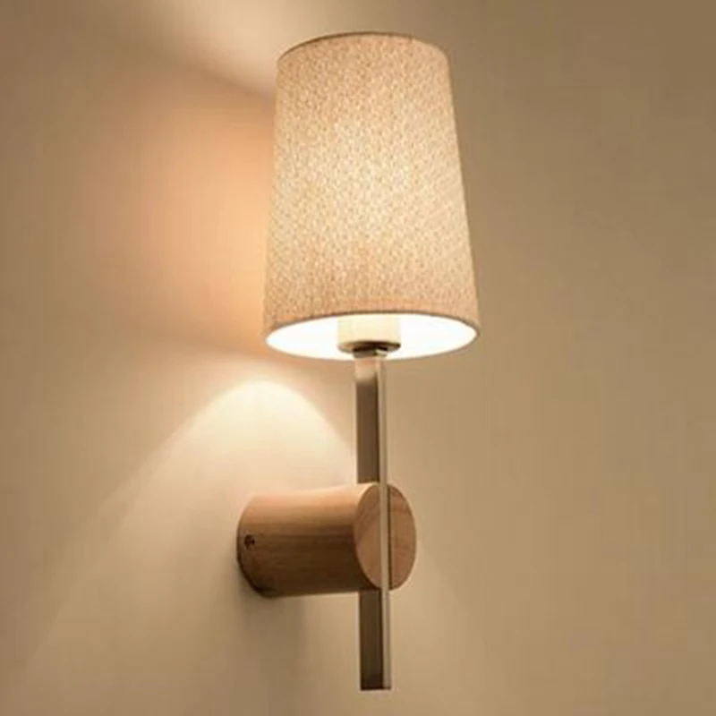 LukLoy деревянный художественный светодиодный настенный светильник, скандинавский Креативный светодиодный светильник для гостиной, спальни, прохода, зала, светильник, отель, балкон, лестница, кухня