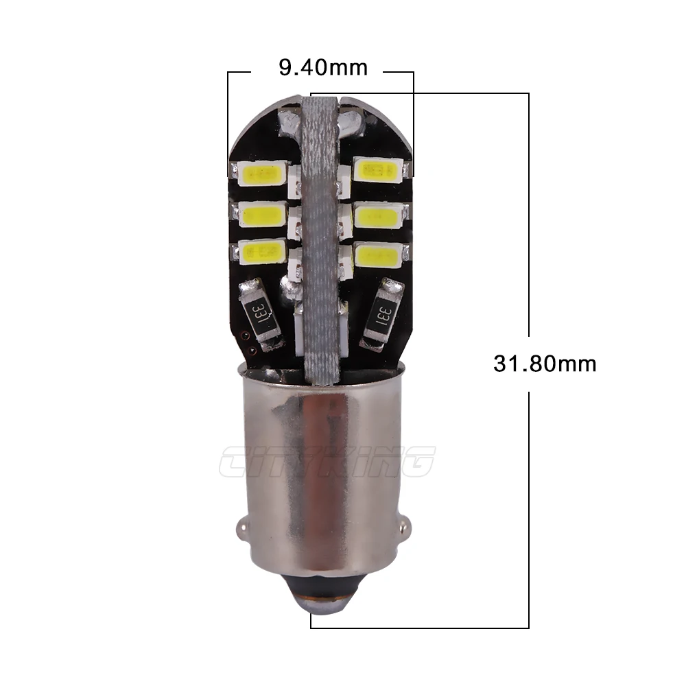 2 шт./лот Авто Canbus ba9s светодиодный 24smd 3014 светодиодный Авто ba9s светодиодный лампы t4w 24 светодиодный bax9s W5W 194 SMD ОШИБОК белый свет 12В, производство Китай