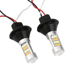 Новейшая модель; Лидер продаж 2 шт. 1156 P21W BA15S 50 Вт 42SMD фары дневного света поворотники задние лампы светодиодный свет белый/желтый