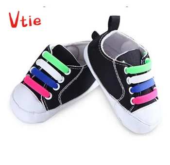 

1Set/12Pcs Kids Child Silicone Elastic Shoes Laces Waterproof All Sneakers Fit Strap Shoelaces for First Walkers Baby Shoeslace