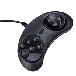 USB геймпад игровой контроллер 6 пуговицы USB Sega джойстик держатель для ПК MAC Mega Drive геймпады