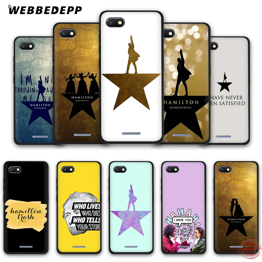 

WEBBEDEPP Hamilton Musical Lyrics Soft Phone Case for Redmi Note 8 7 6 5 Pro 4A 5A 6A 4X 5 Plus S2 Go Cases