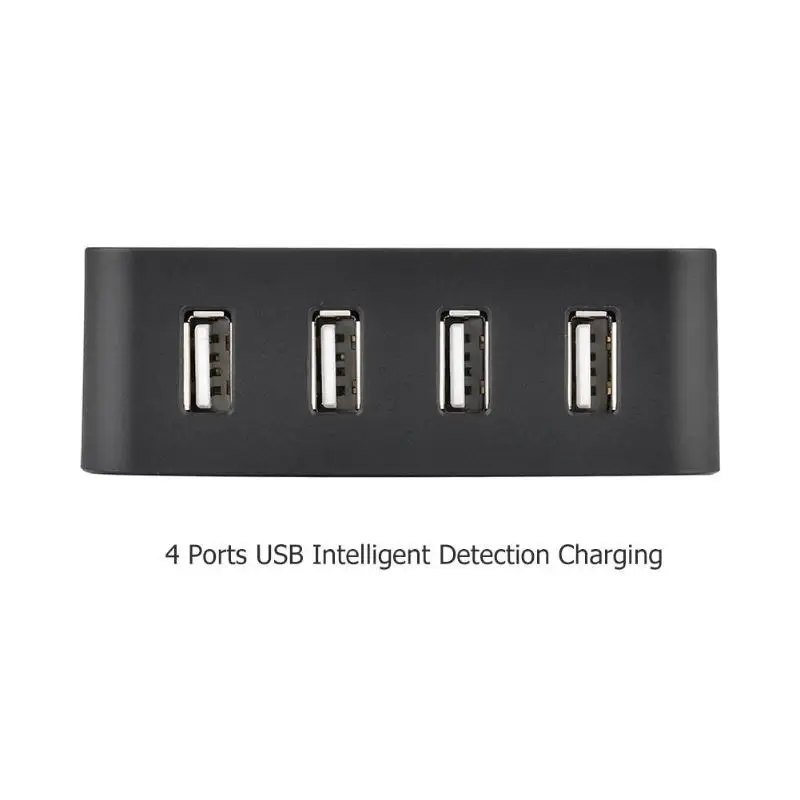 4 порты usb Путешествия настольный телефон зарядная станция Разъем AC мощность полосы переходник для зарядного устройства США Plug мобильный