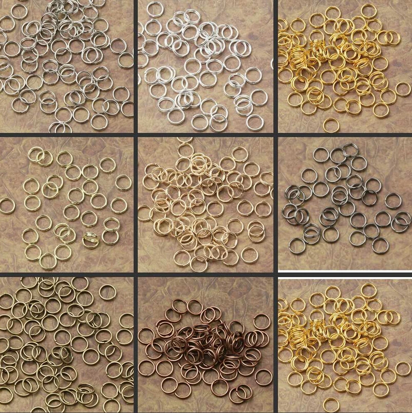 

CLOSED 8-colors split ring findings to choose for jewerly making in 8mm 100pcs
