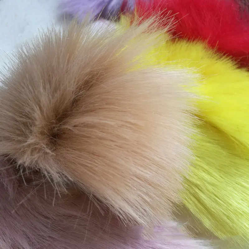 

High quality soft fox stock 40mm thick arctic fox fur artificial fox fur plush fabric