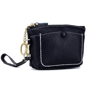 

5pcs/lot Coin Purse Genuine Leather Women's Mini Clutch Fashion Shell Wrist Strap Shopping Wallet Change Purse Female Small Bag