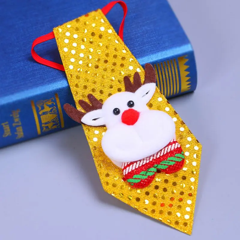 2018 Детские галстук с подсветкой рождественские украшения для дома navidad олень