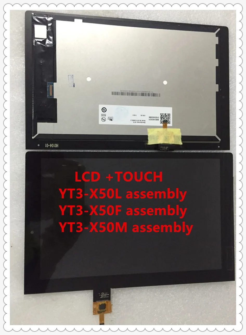 

high quality 10.1"inch lcd with touch For Lenovo 10.1inch YOGA Tab 3 YT3-X50L YT3-X50M YT3-X50F 10.1 LCD Display Touch assembly