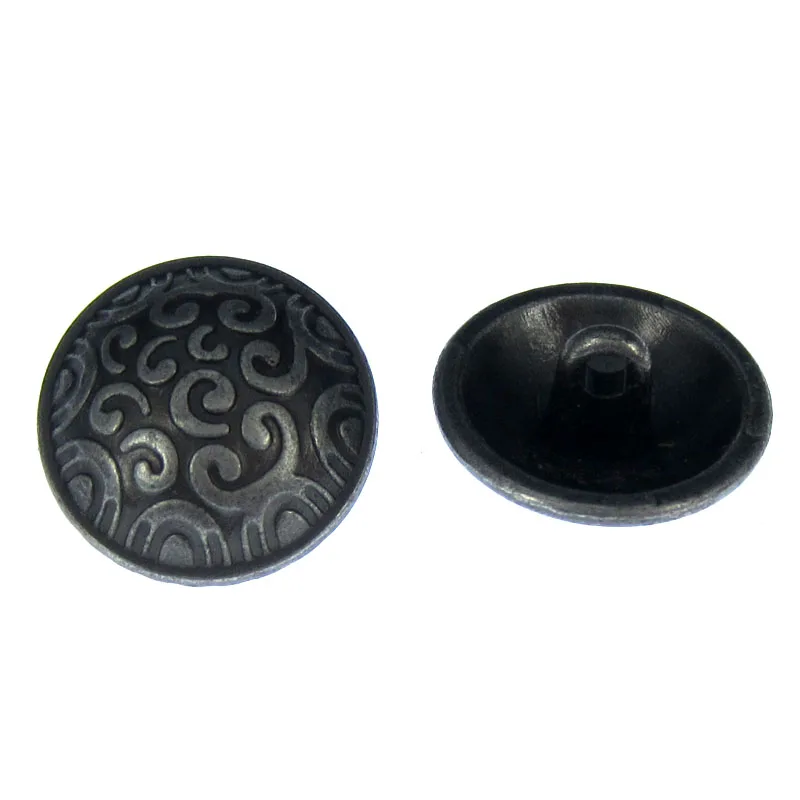 12 шт 3/" резное античное серебро металлические кнопки подходят пошив скрапбукинга металлические кнопки 20 мм