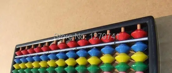 13 колонки пластиковые счеты с красочными бусинами китайский соробан, инструмент математики образования для студентов XMF016