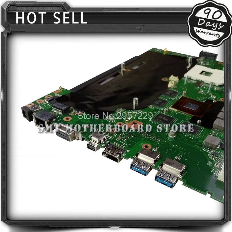 ل ASUS G55V G55VW غير المتكاملة 4 فتحات REV2.0 اللوحة المحمول لوحة النظام اللوحة الرئيسية بطاقة المنطق مجلس اختبارها جيدا s-6