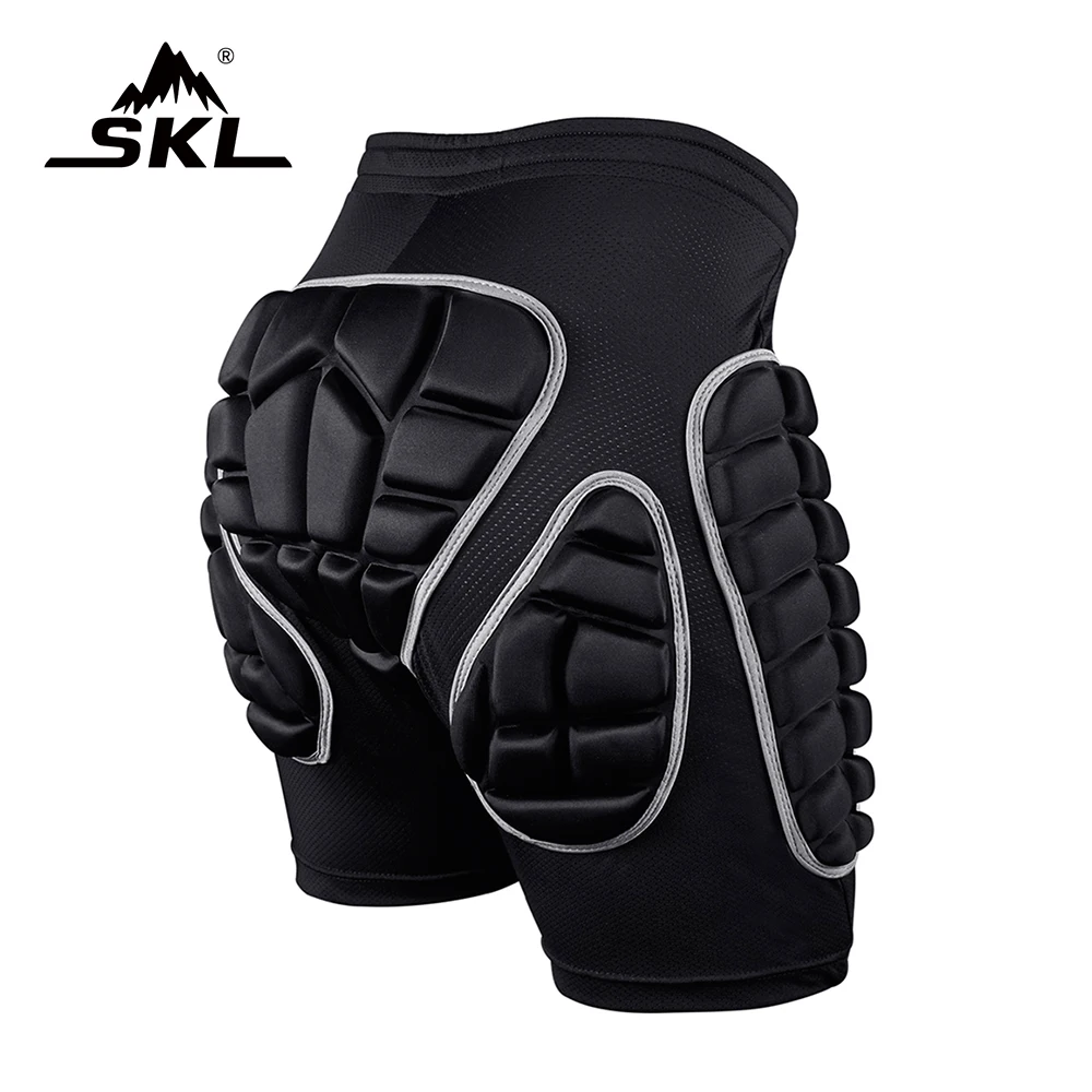 

SKL Protection Hip 3D Padded Shorts Breathable Lightweight Protective Gear for Ski Skate Snowboard Volleyball 3 Size for choose