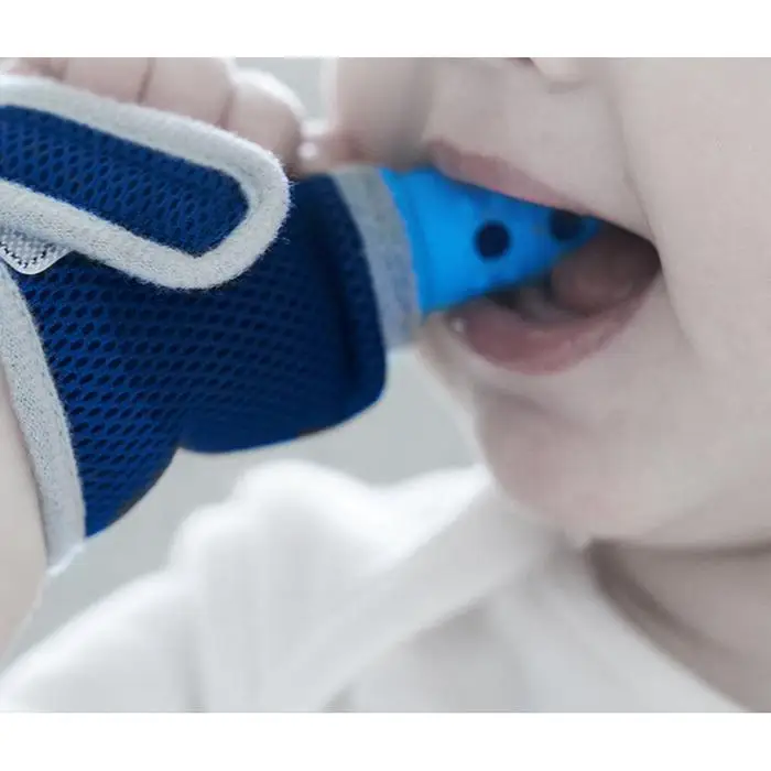Для маленьких детей, защита для пальцев стоп с накатанной головкой сосать браслет на запястье для детского кормления, варежки Прорезыватель для зубов соски-пустышки для новорожденных уход за зубами
