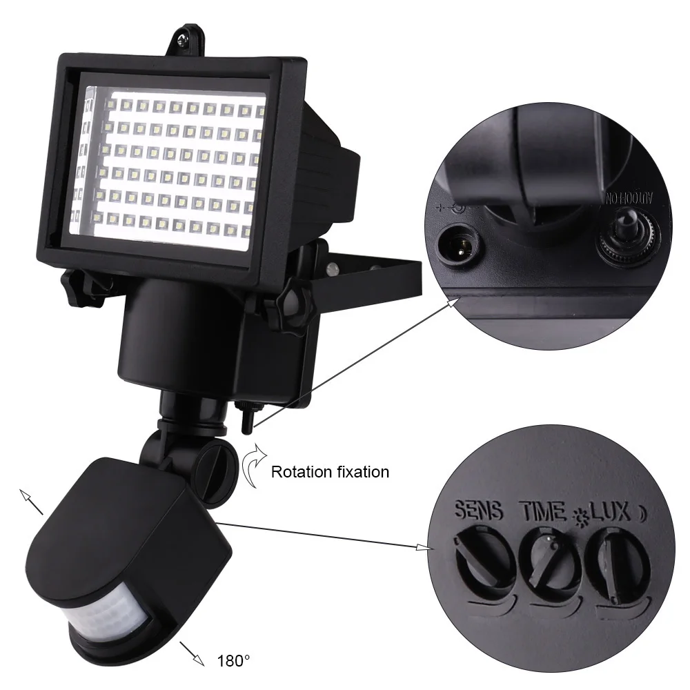 Solares ao ar Sensor de Movimento Luzes de Segurança Solar à Prova Água para Fora da Parede Dcoo Luzes Livre Ultra Brilhante Solar Dwaterproof Pátio 60led 4 Dcoo 60led luzes solares ao ar livre