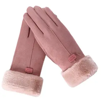 

Fashion Women Outdoor Cute Winter Soft Warm Faux Suede Mittens Gloves new