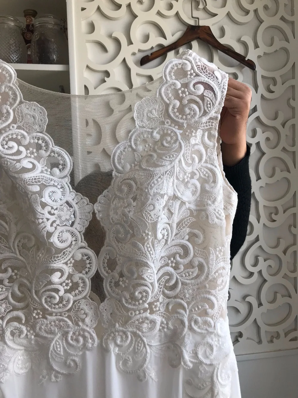 Mryarce Exclusive Luxury Lace Wedding Dress Chiffon A Line Wedding Dress Beach Bridal Gowns  (3)