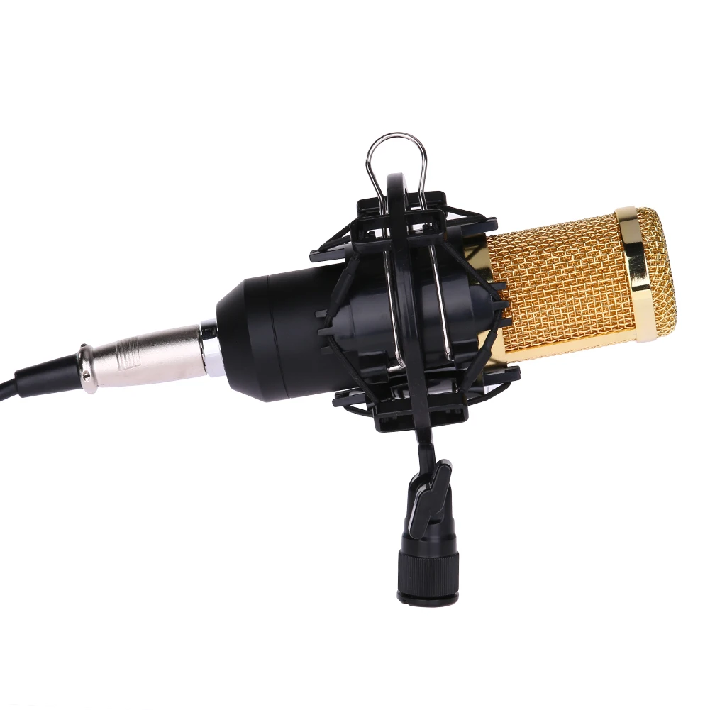 BM 800 Dynamic Condenser Wired Microphone Mic Sound Studio for Recording Kit KTV Karaoke with