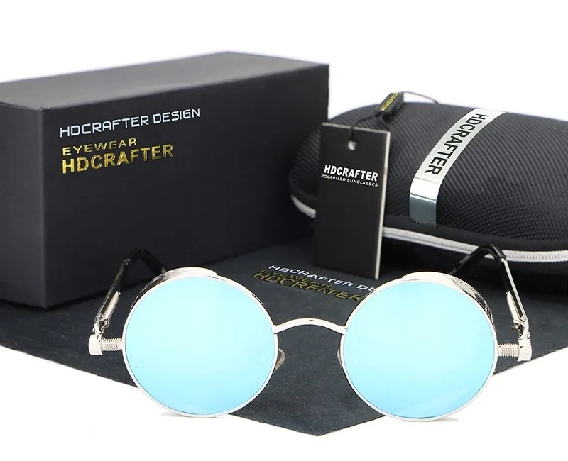 HDCRAFTER Винтаж круглые линзы солнцезащитные очки Для мужчин/wo Для мужчин Gafas Oculoz Ретро Покрытие Солнцезащитные очки
