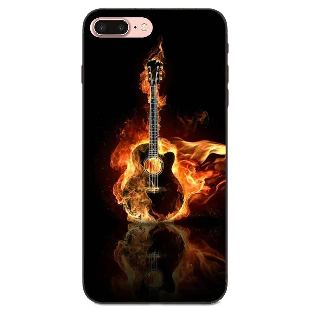 Fire And Ice гитара музыкальный узор для Galaxy C5 C7 J1 J2 J3 J330 J5 J6 J7 J730 2017 Ace Core Duo Max Mini Plus Prime