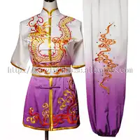 Chinesischen wushu einheitliche kleidung Kungfu kampfsport anzug taolu Drachen stickerei kostüm für männer frauen kinder kinder junge mädchen