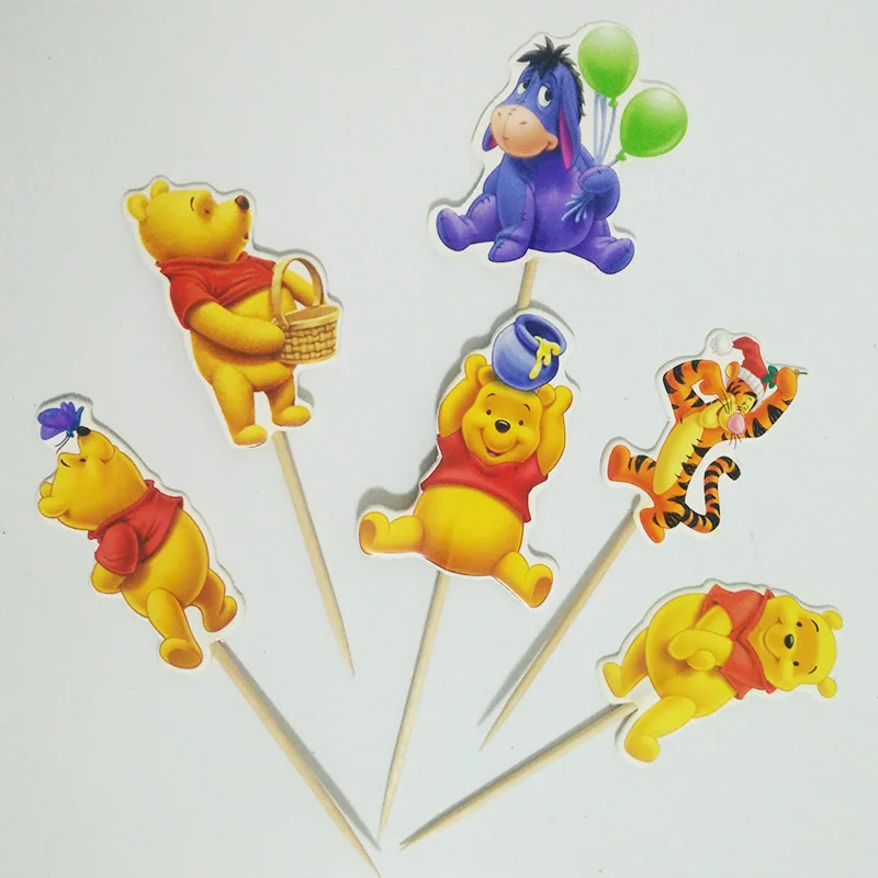 Super Sale 720pcs Winnie The Pooh Finding Nemo Cupcake Topper