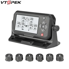Truck TPMS Tyre Pressure Monitoring System Automotive Tire Failure Alarm Apparatus 6 External Sensors Tire Abnormal Temperature Truck TPMS Tyre Pressure Monitoring System Automotive Tire Failure Alarm Apparatus 6 External Sensors Tire Abnormal Temperature