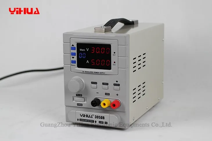 YIHUA 305DB лабораторный блок питания регулируемый цифровой светодиодный импульсный источник питания 0,01 V 0.001A регулятор напряжения питания постоянного тока