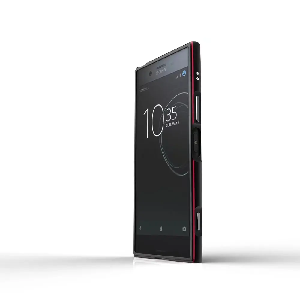 Чехол для sony XZ1 роскошный Ультратонкий алюминиевый бампер для sony Xperia XZ1 G8341 G8342+ 2 пленки(1 передняя+ 1 задняя