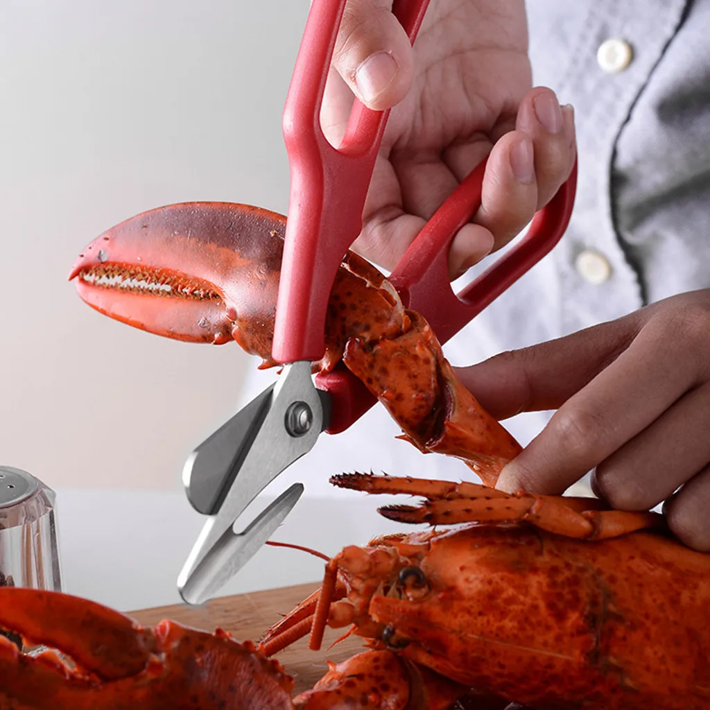 

Seafood tools Lobster Fish Shrimp Crab Seafood Scissors Shears Snip Shells Kitchen Tool d90606