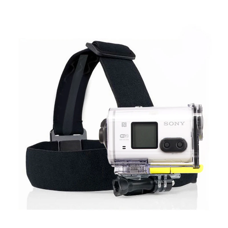 

Black Elastic Head Strap Mount For sony action am HDR-AS100V AS300R AS50 AS200V X3000R AEE sport camera