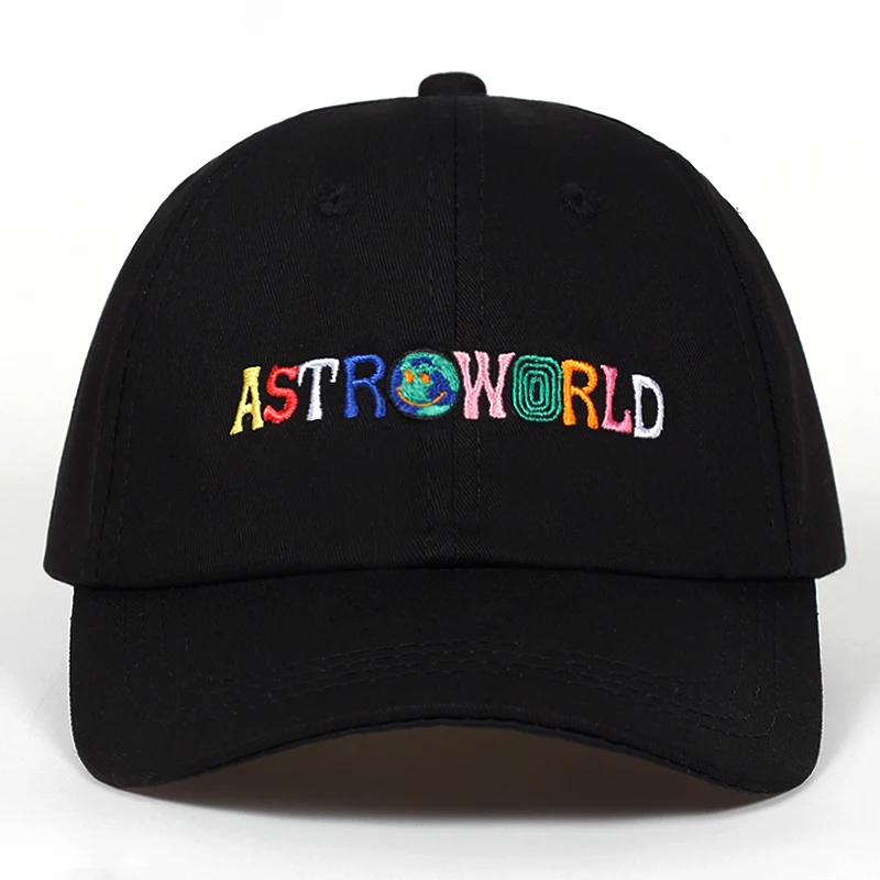 100% хлопок бейсбольные кепки ASTROWORLD Трэвиса Скотта унисекс Astroworld шапка для папы
