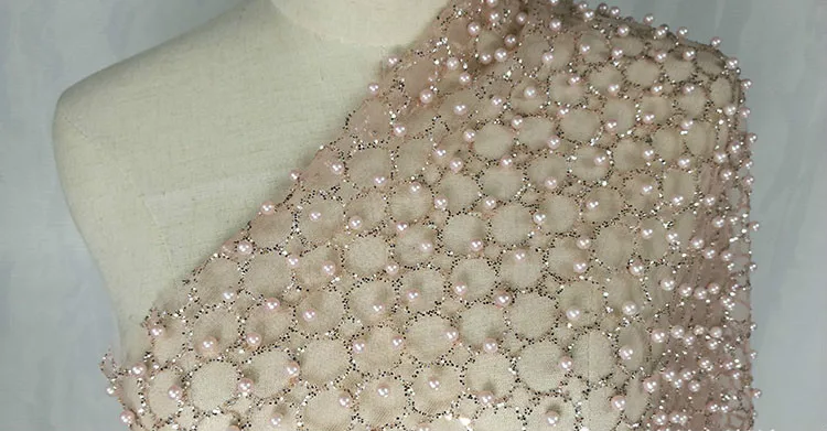 Шампанское золото позолота бурения горячие точки бисера марлевые ткани модные блестки платье костюм