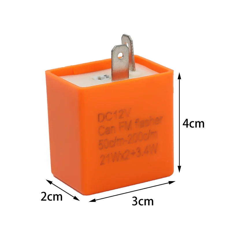 2-контактный Светодиодный проблесковый маячок реле 12V Регулируемая частота работы поворотники, индикатор реле для Мотоцикл аксессуары