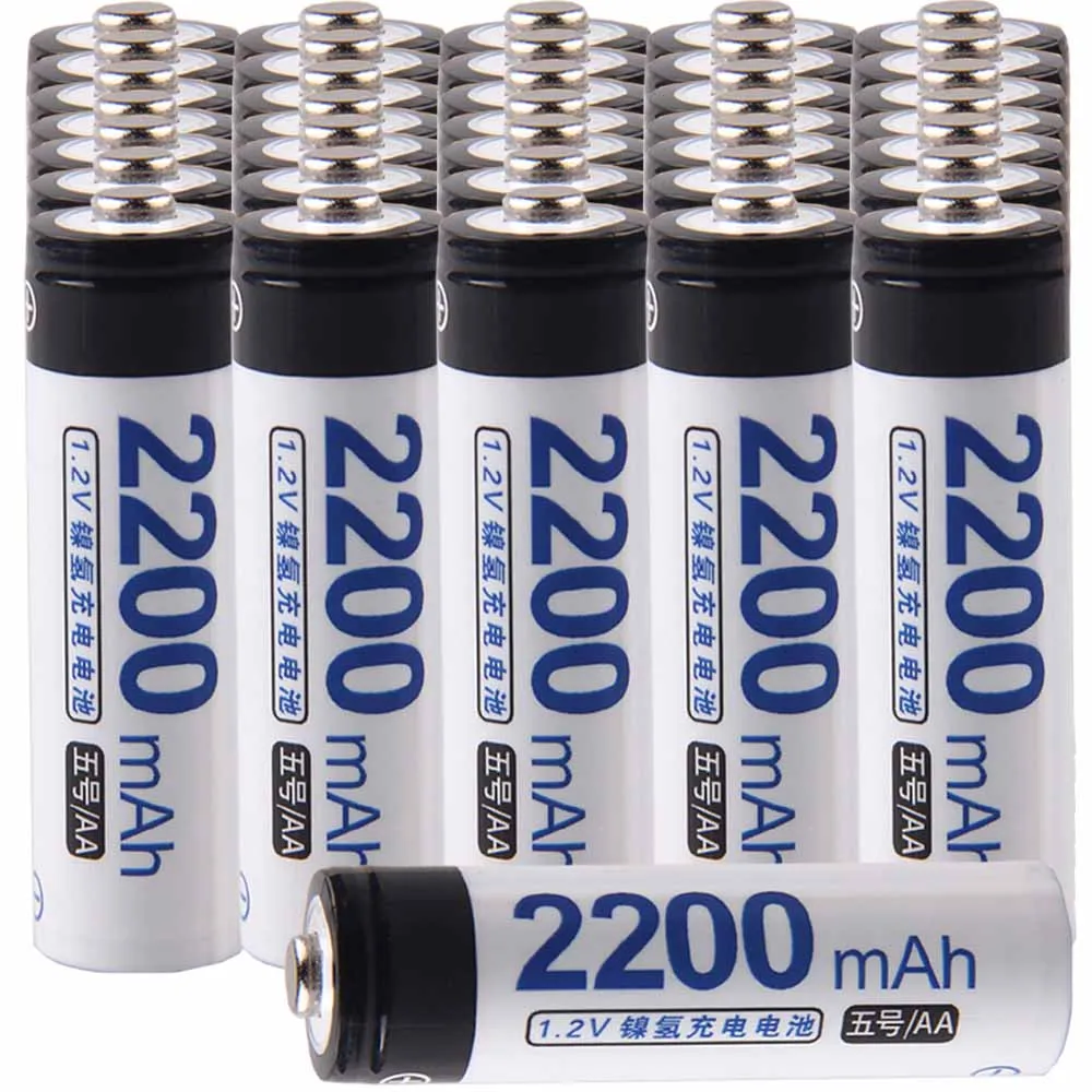 

Lowest price 36 piece AA battery 1.2v batteries rechargeable 2200mAh nimh battery for power tools akkumulator