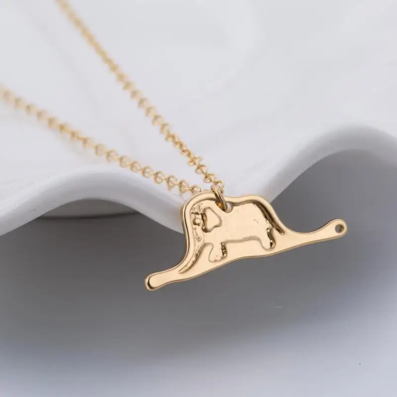 

SMJEL New Costume Jewelry Snake Animal Boa Constrictor Digesting Elephant Charm Necklaces Le Petit Little Prince Necklace Gifts