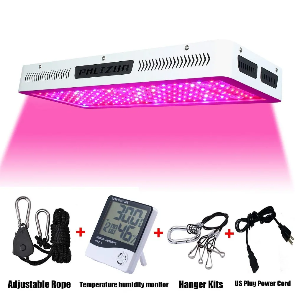

Phlizon 1500W 1800W 2000watt growing light for plants LED Full Spectrum 220v plant lamp with goggle Adjustable Rope