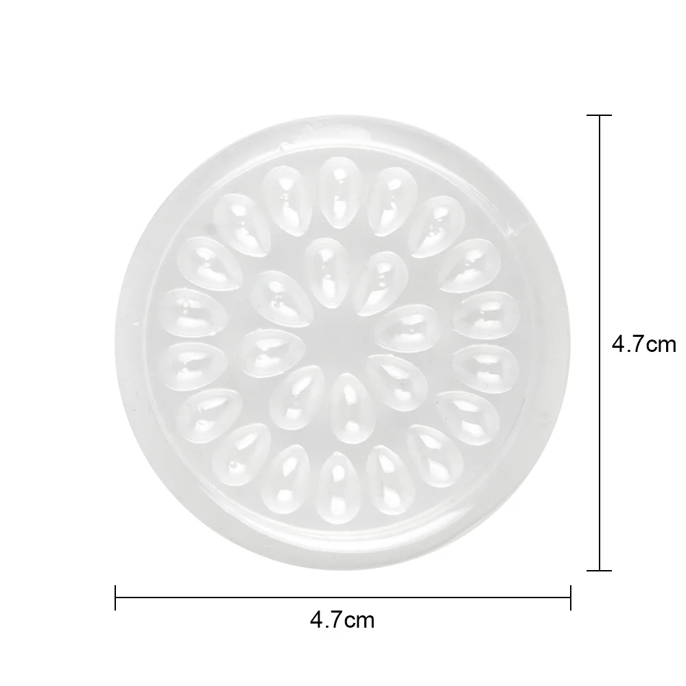 50 шт. одноразовый пластиковый держатель для клея прокладка в форме цветка для наращивания ресниц Клей паллет инструменты 4,7 см инструмент для макияжа