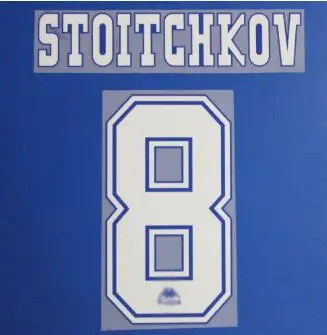 1997-1998 Ретро#9 Роналду стоитков Nameset может настроить на заказ Nameset Diy любое имя печать номера - Цвет: stoitchkov 8