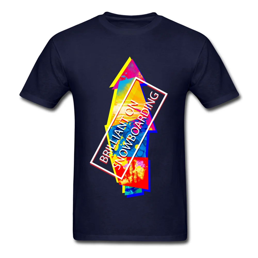 Men Company Tops Shirts O Neck ostern Day 100% Cotton Fabric T Shirts Normal Short Sleeve BRILLIANT ON SNOWBOARDING T Shirt BRILLIANT ON SNOWBOARDING navy
