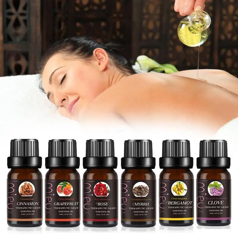 10 мл чистые эфирные масла для органического массажа тела расслабляющее ароматизированное масло ароматерапия кожи диффузоры чистые эфирные масла