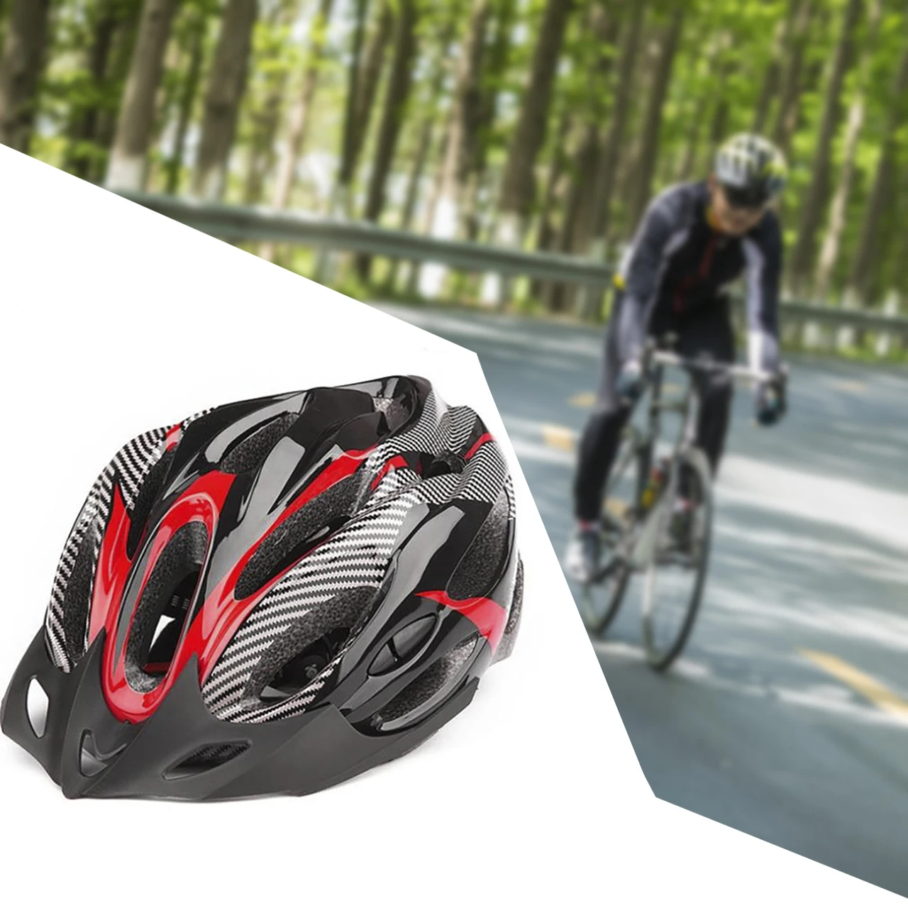 Unisex Bicycle Helmet MTB Bike Road Bike EPS Helmet Breathable Cycling Riding Head Protection Equipment Comfortable Helmet