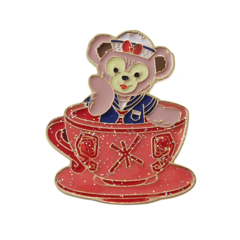 see chart 1 шт. Gelatoni Duffy модные аниме-броши сплав Свадебная заколка мультфильм брошь бэйдж значок унисекс ювелирные изделия подарки Новинка - Окраска металла: see chart