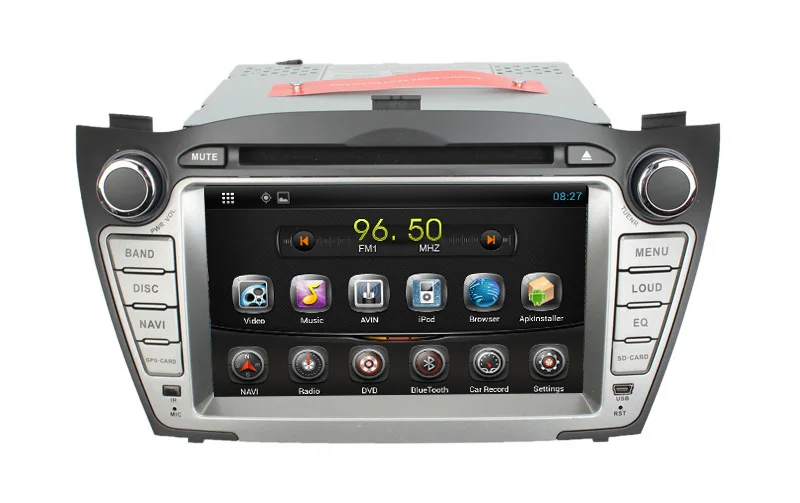 KD7022 In Dash GPS DVD for HYUNDAI TUCSON IX35,pure Android 4.4 ,7 inch