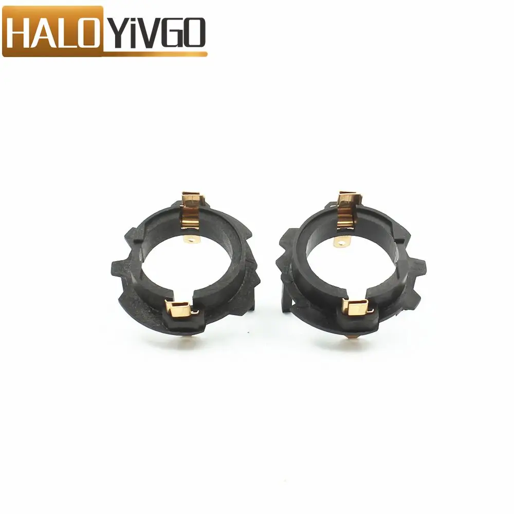 2 Pcs H7 LED Headlight Bulb Clips Holder Socket Base Adapter Holder For